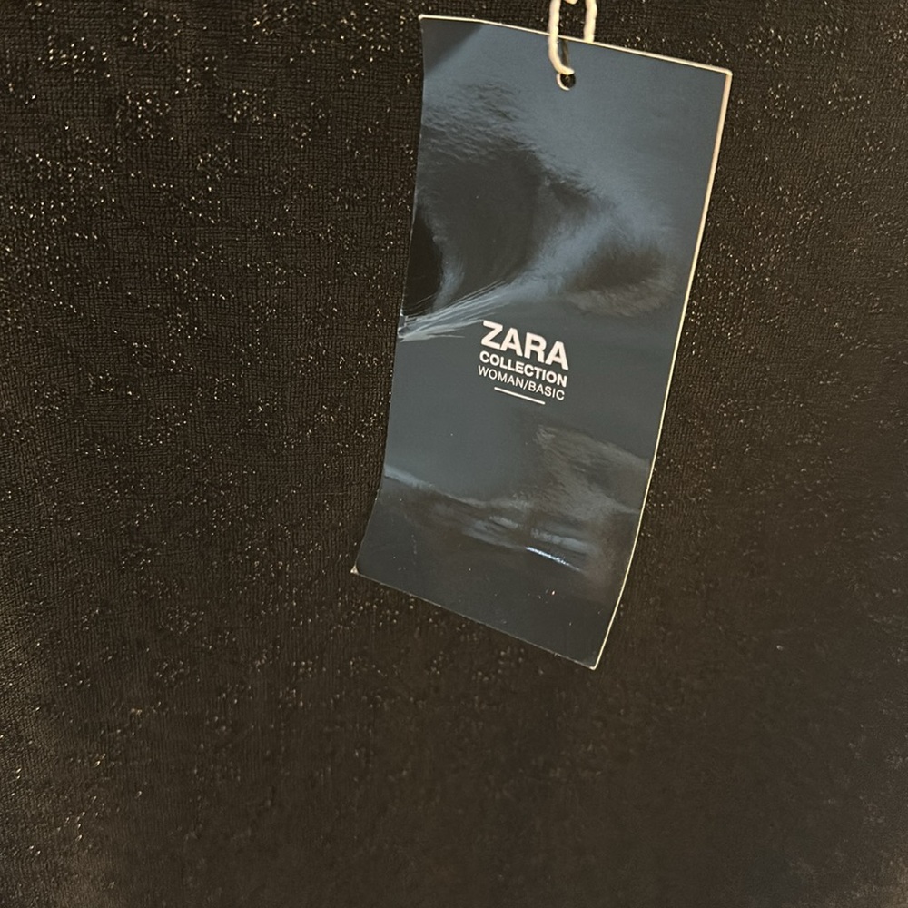 NWT Zara Sparkly Shimmer Knit Bodysuit - Picture 7 of 12